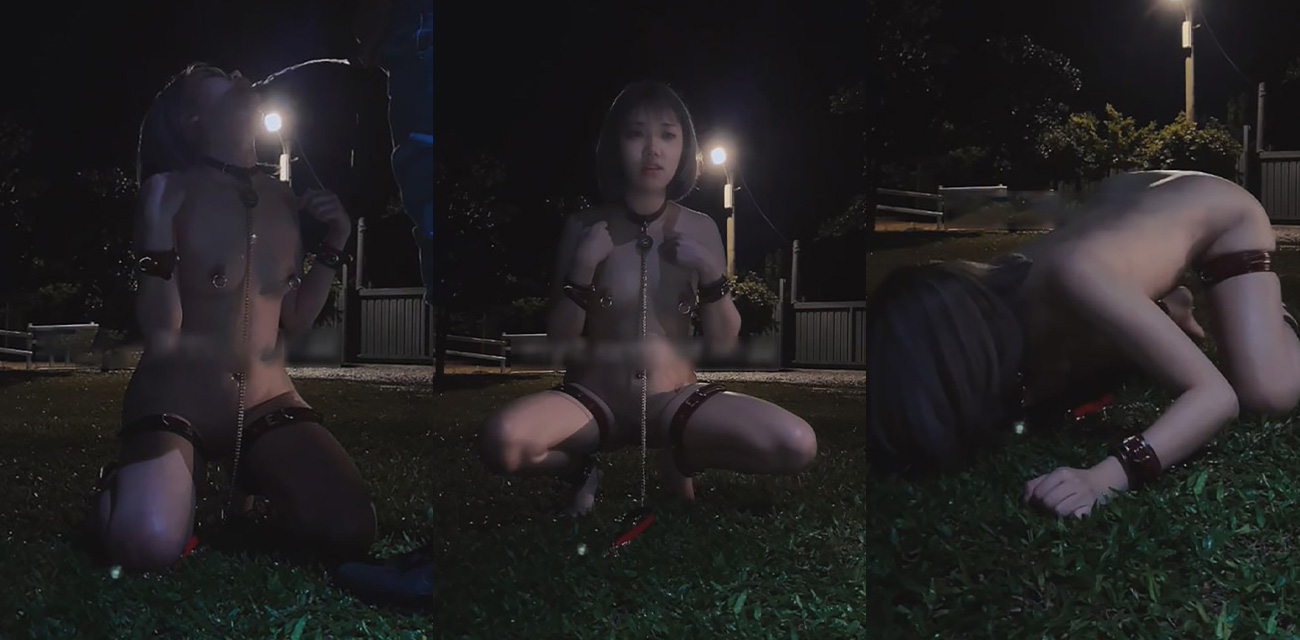 台湾美女网红 Lunana露娜 户外全裸调教 享用主人的圣水 还要舔干净地上的尿！ - 51吃瓜网-51吃瓜网