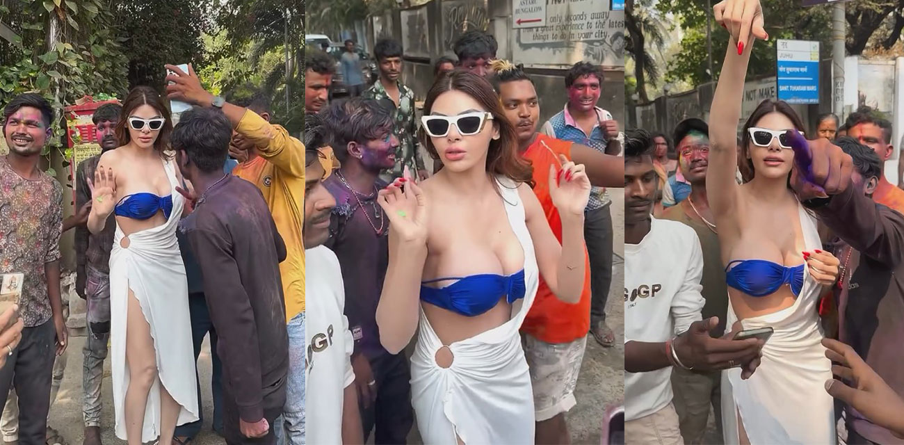 印度白富美网红 SherlynChopra 深入贫民区 遭三哥群体围观 这眼神真怕把骚女射成泡芙啊！ - 51吃瓜网-51吃瓜网