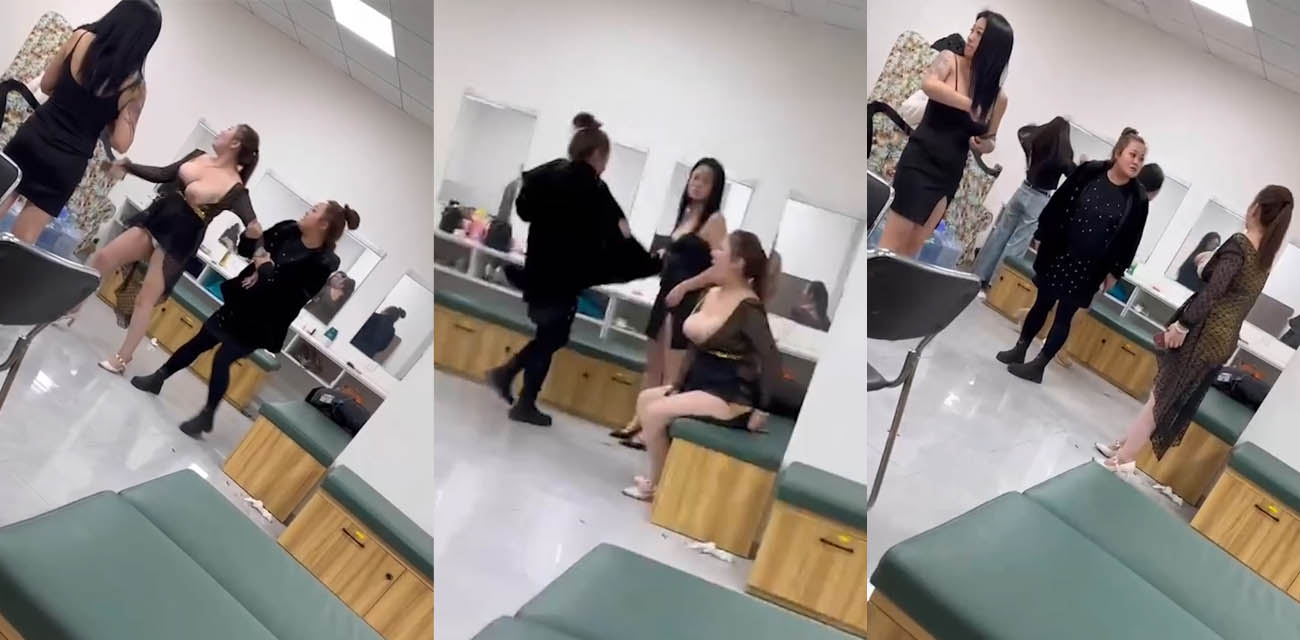公关室中年妇女露奶吵架 顶着两颗巨大的奶子疯狂对骂 少妇这奶子都快甩飞了！ - 51吃瓜网-51吃瓜网